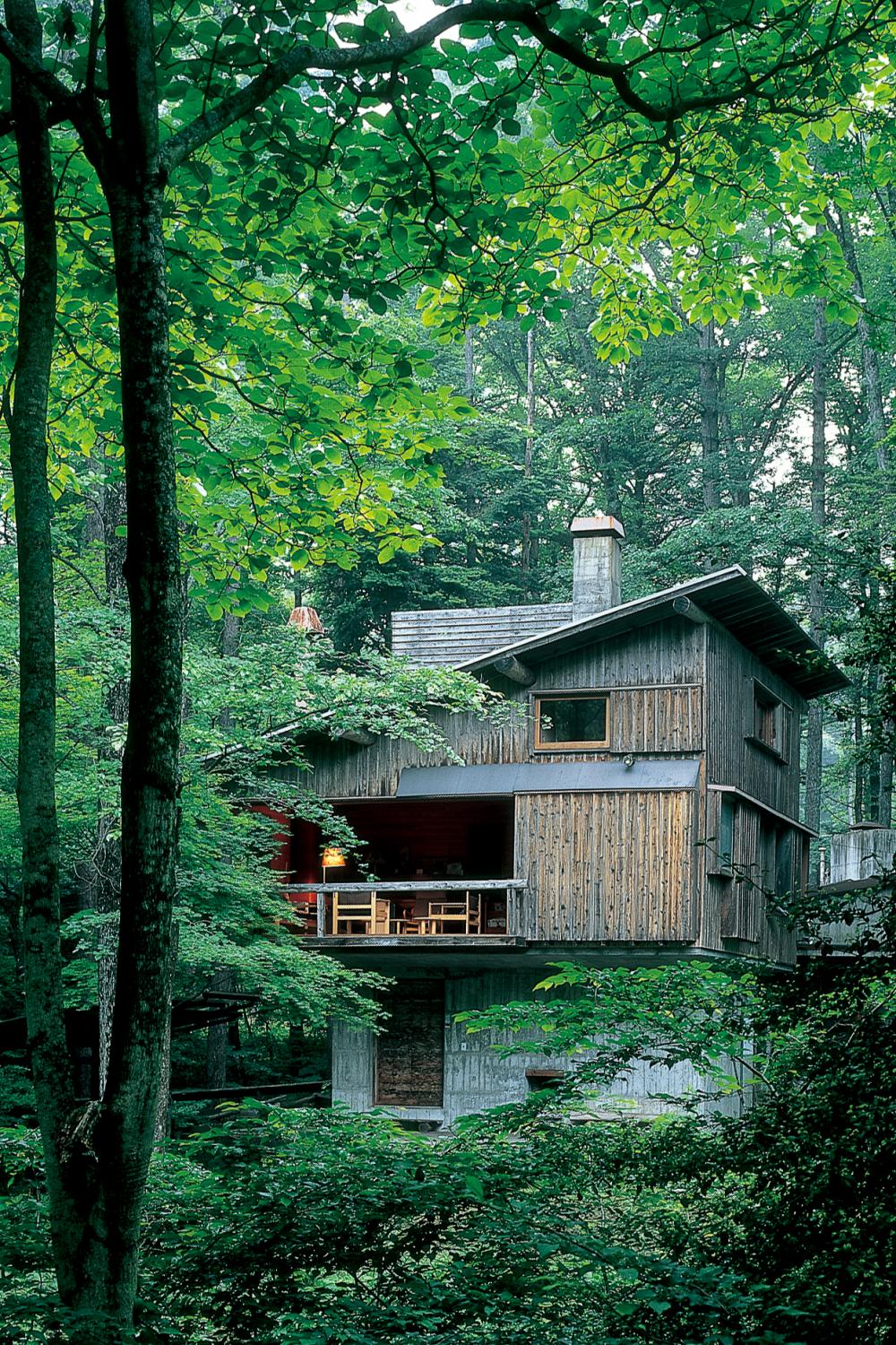 軽井沢の山荘（設計：吉村順三）　撮影：新建築写真部