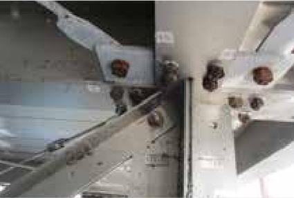 床下梁部の接合部の状況
