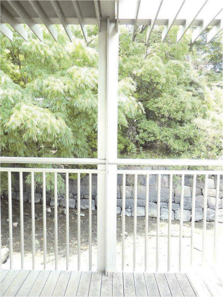 手摺及び方立ての外観